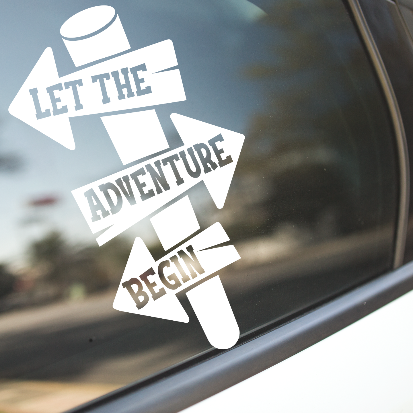 Let The Adventure Begin Sticker