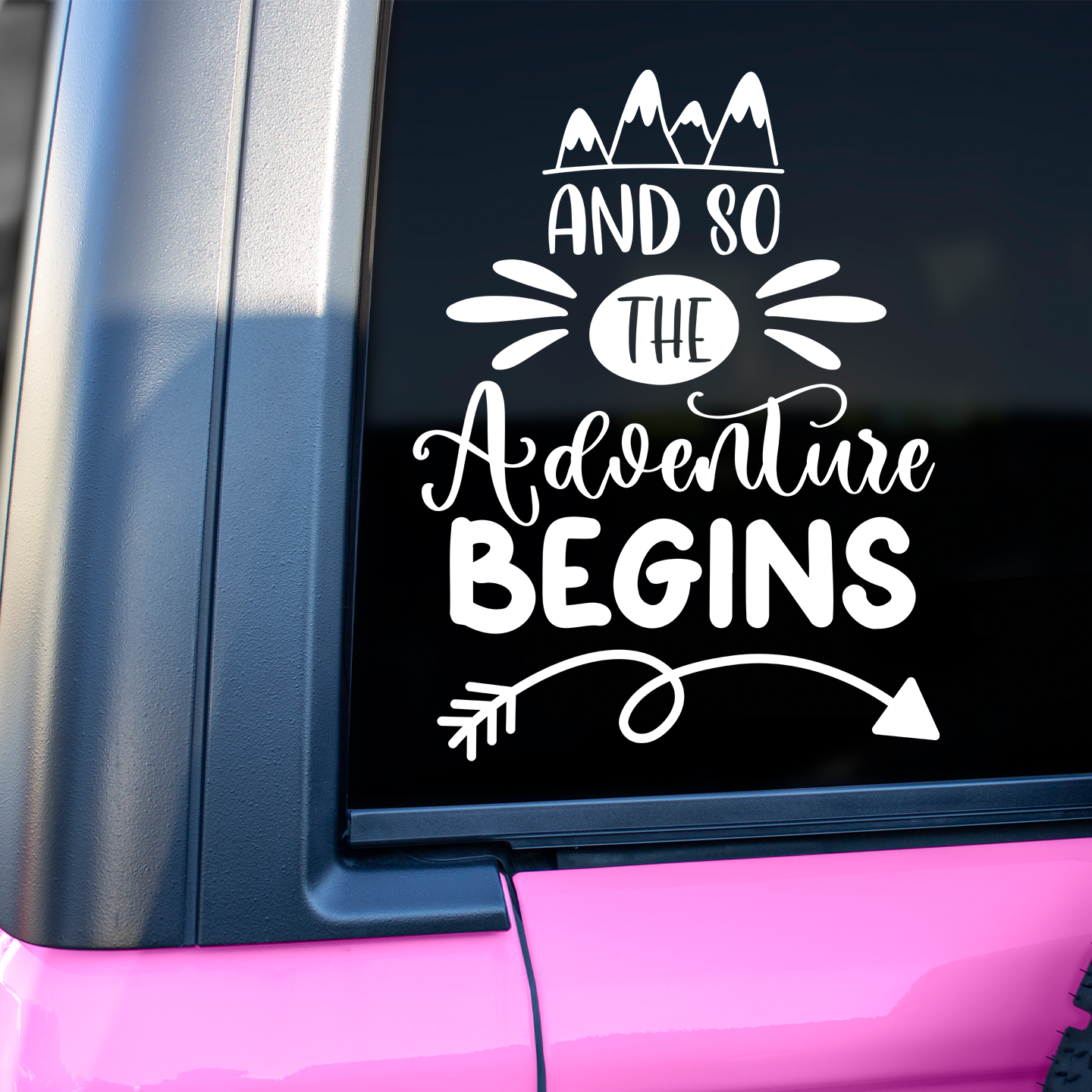 And So Adventure Begins Sticker