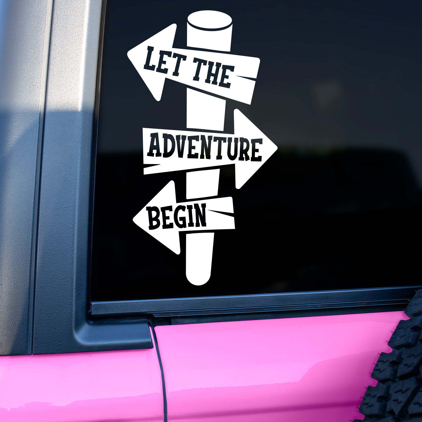 Let The Adventure Begin Sticker