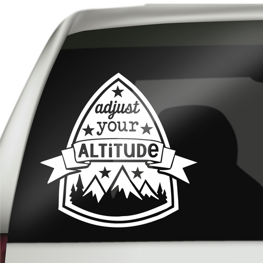 Adjust Your Altitude Sticker