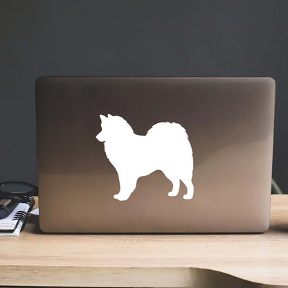 American Eskimo Silhouette Stickers