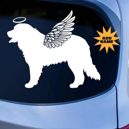 Bernese Mountain Dog Angel Wings Memorial Sticker