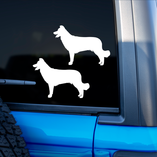 Border Collie Silhouette Stickers