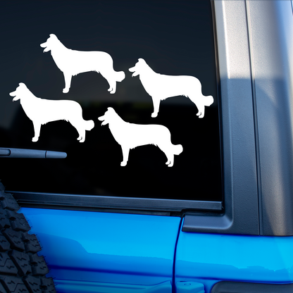Border Collie Silhouette Stickers