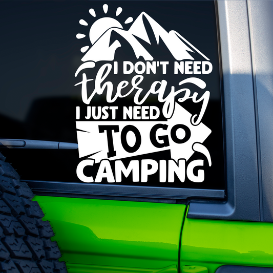 I Need To Go Camping Sticker