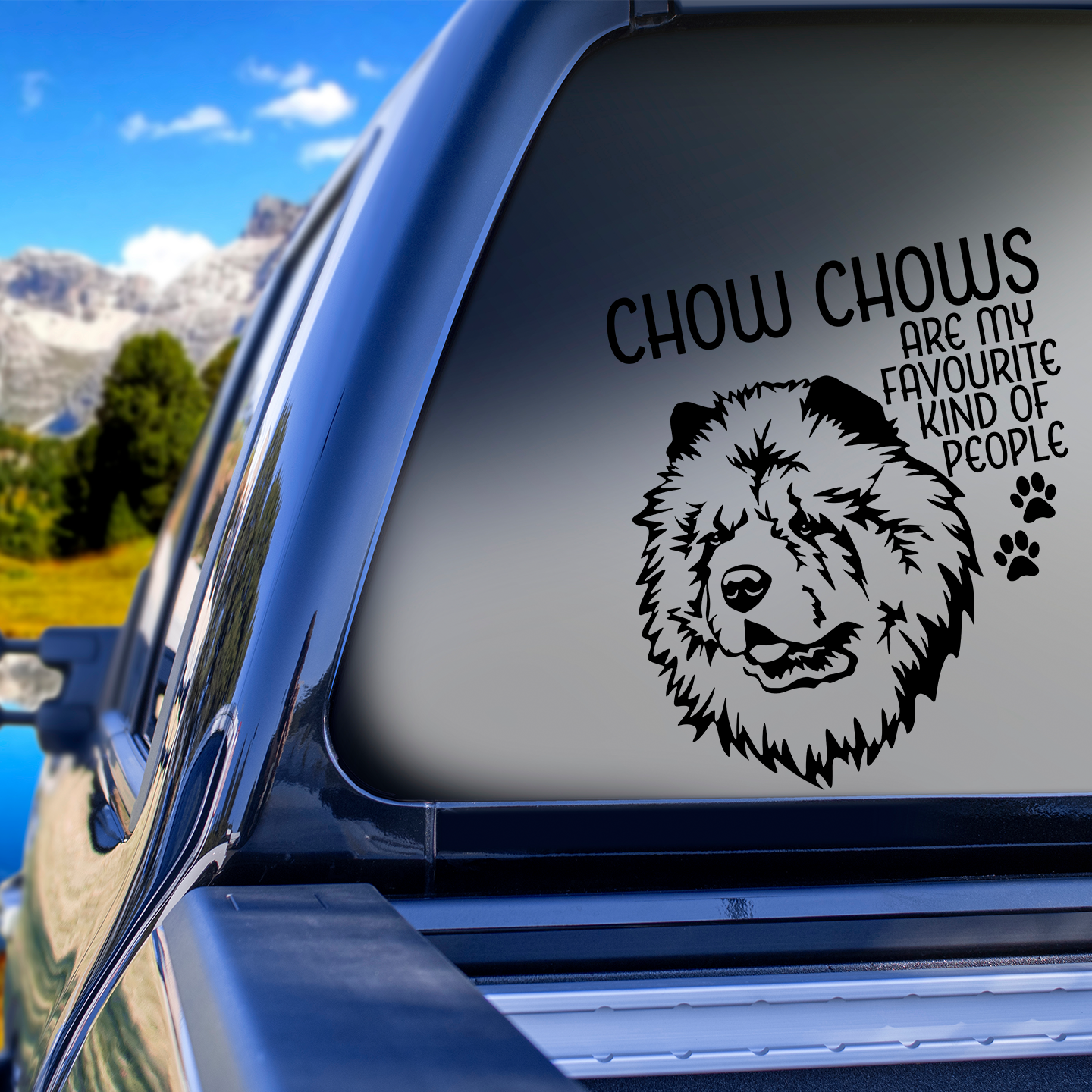 Chow Chows Are My Favourite Kind of People Sticker