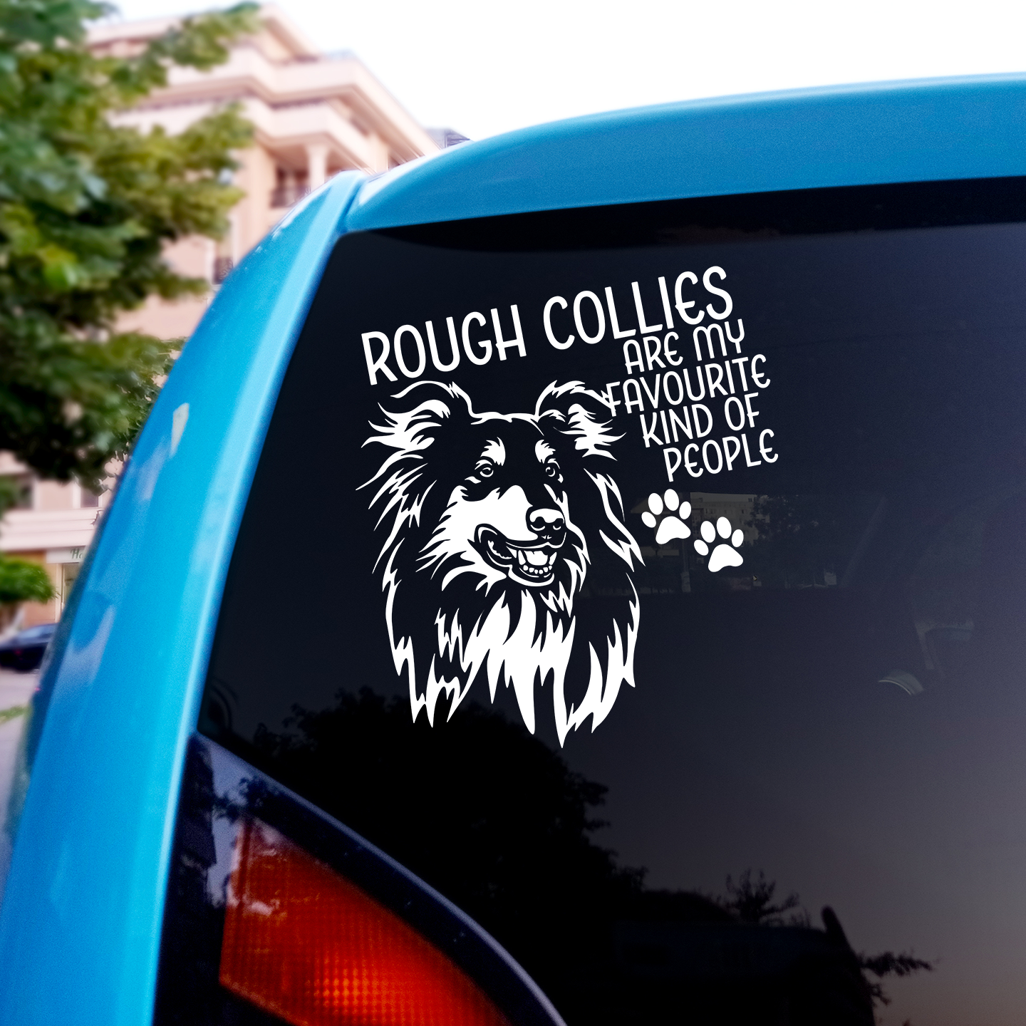 Rough Collies Are My Favourite Kind of People Sticker