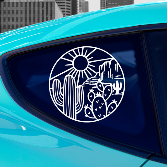 Cactus Sunset Sticker