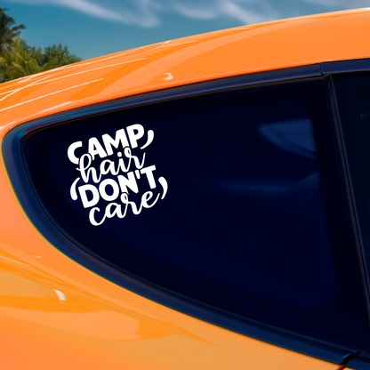 Camp Hair Don't Care Sticker