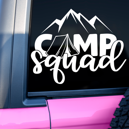 Camp Squad Camping Sticker