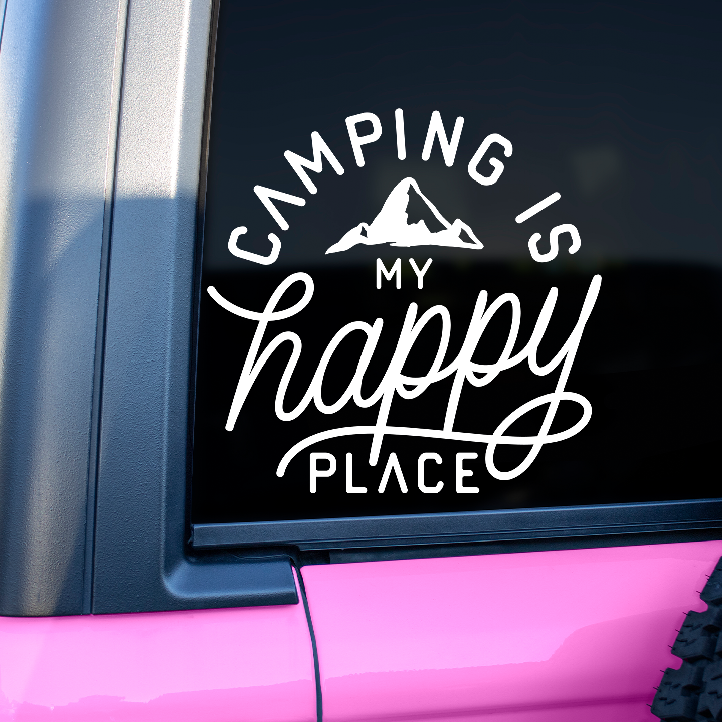 Camping Is My Happy Place Sticker