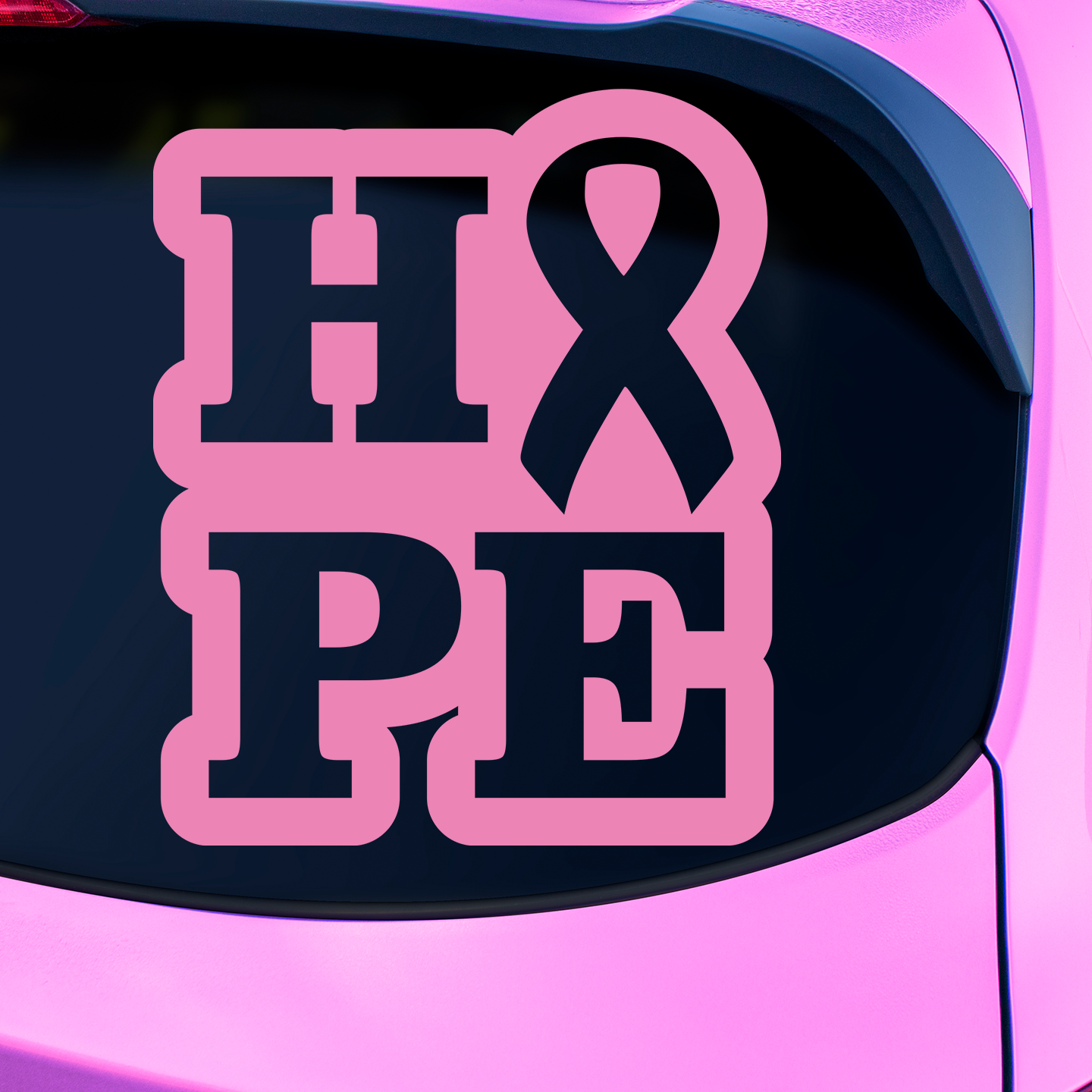 Cancer Ribbon Hope Sticker