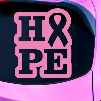 Cancer Ribbon Hope Sticker