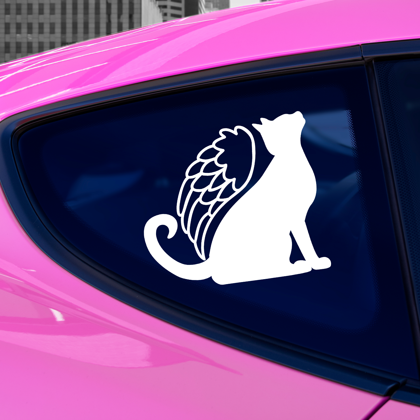 Cat With Angel Wings Sticker