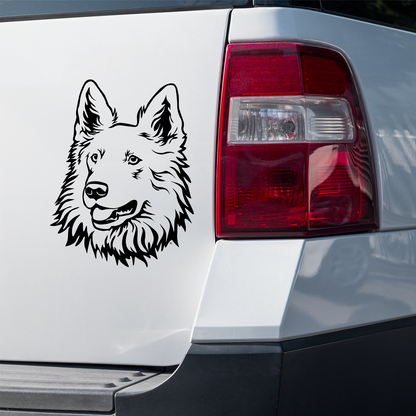 White Swiss Shepherd Sticker