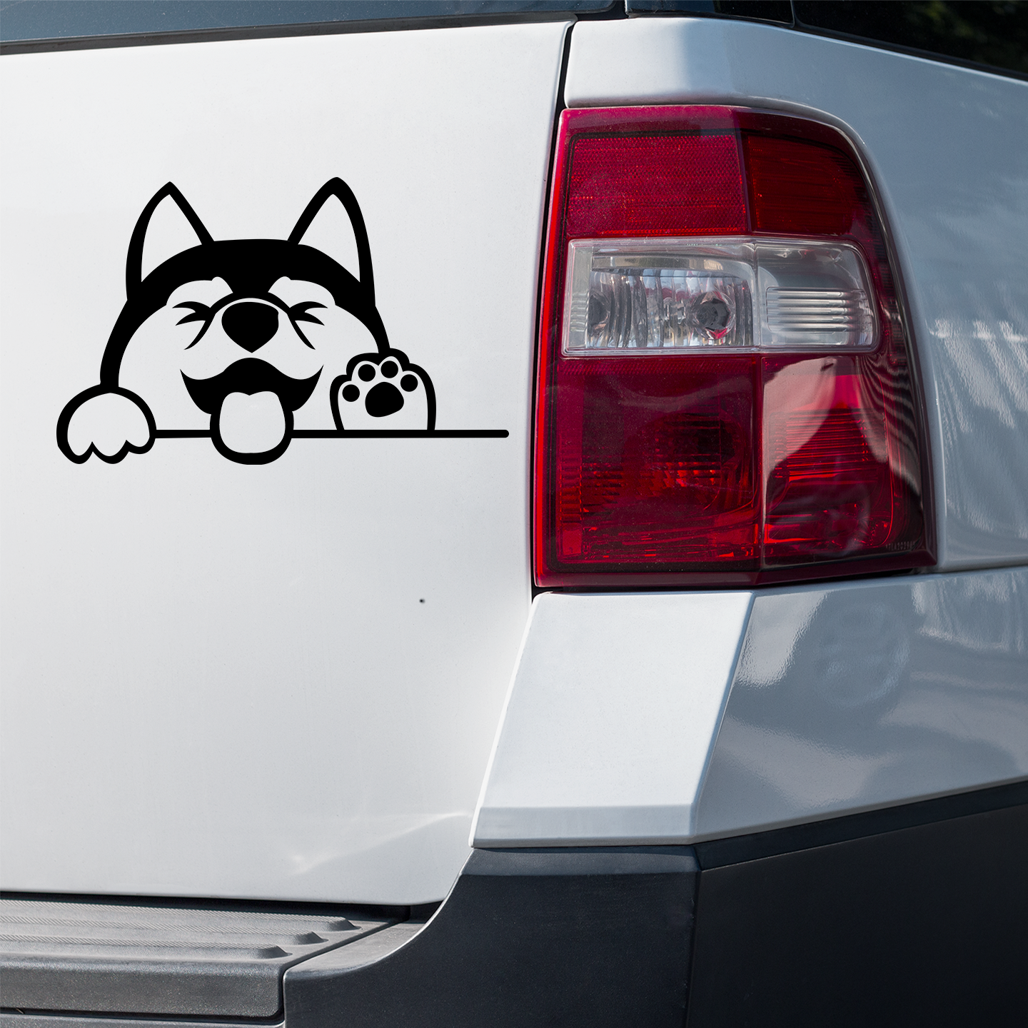 Husky Peeping Sticker