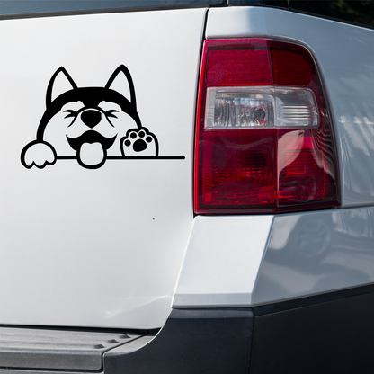 Husky Peeping Sticker