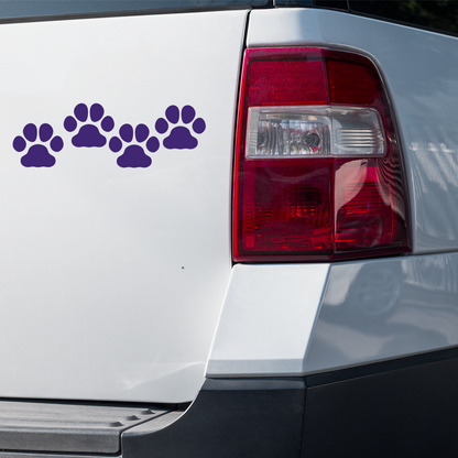 Purple Paw Print Stickers