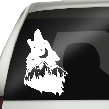 Wolf Forest Sticker