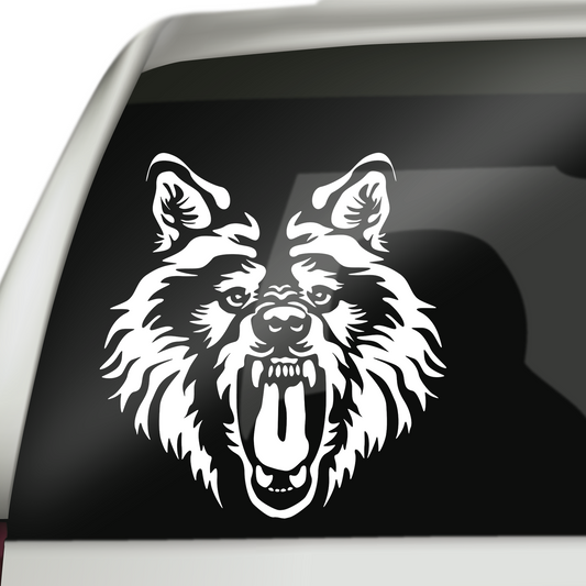 Fierce Wolf Sticker