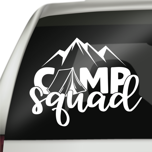 Camp Squad Camping Sticker