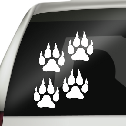 Dog Paws With Claws Stickers