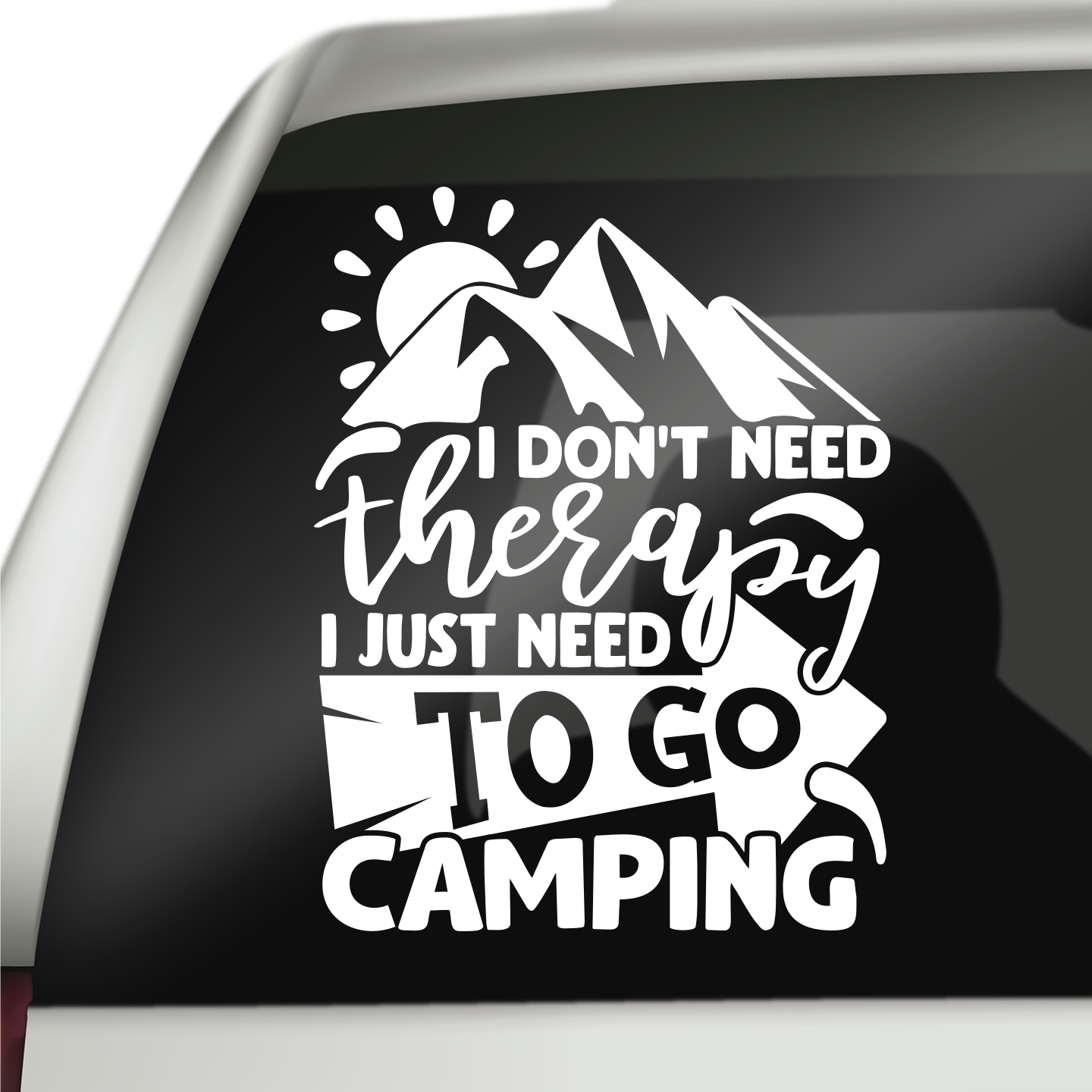 I Need To Go Camping Sticker