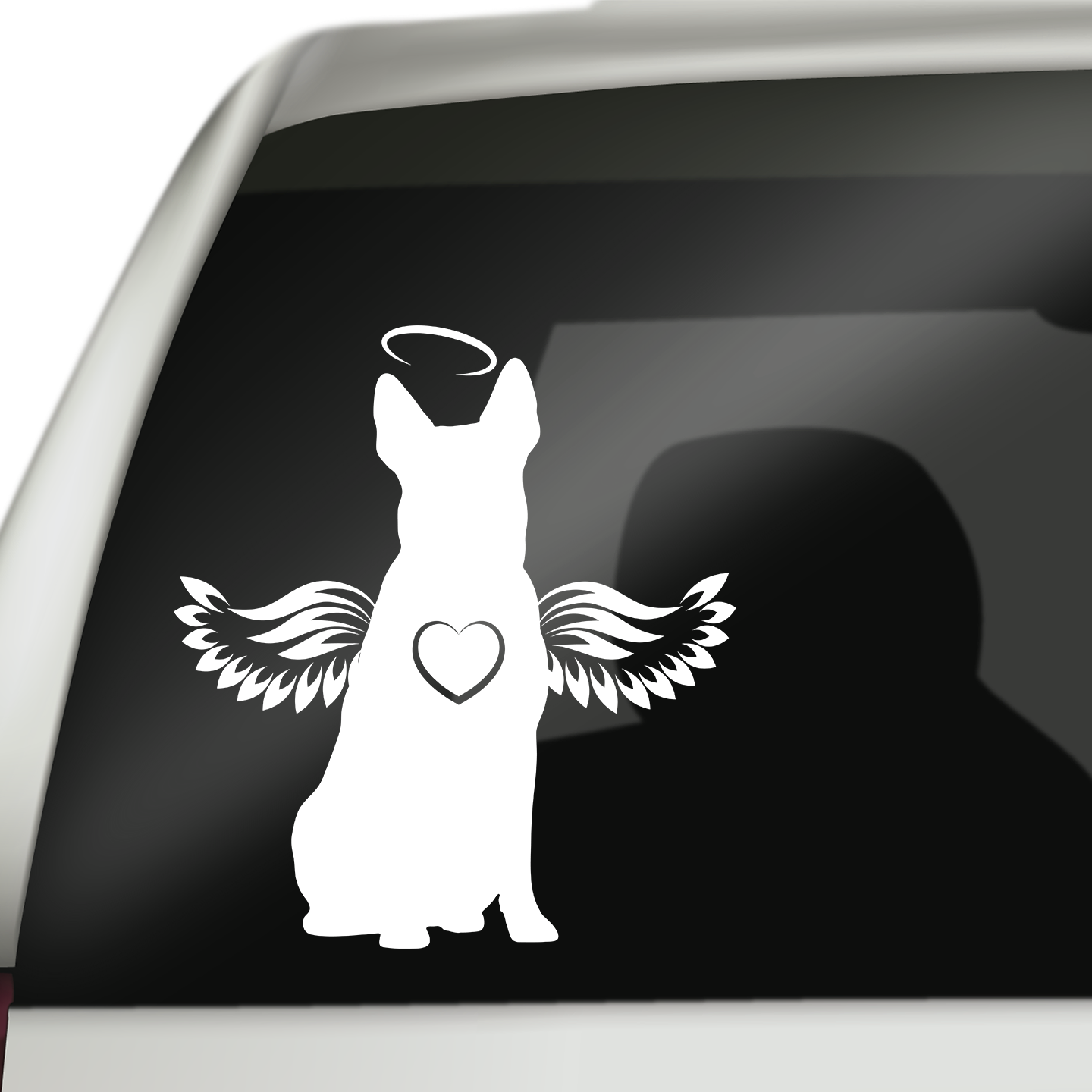 Cattle Dog With Angel Wings Sticker