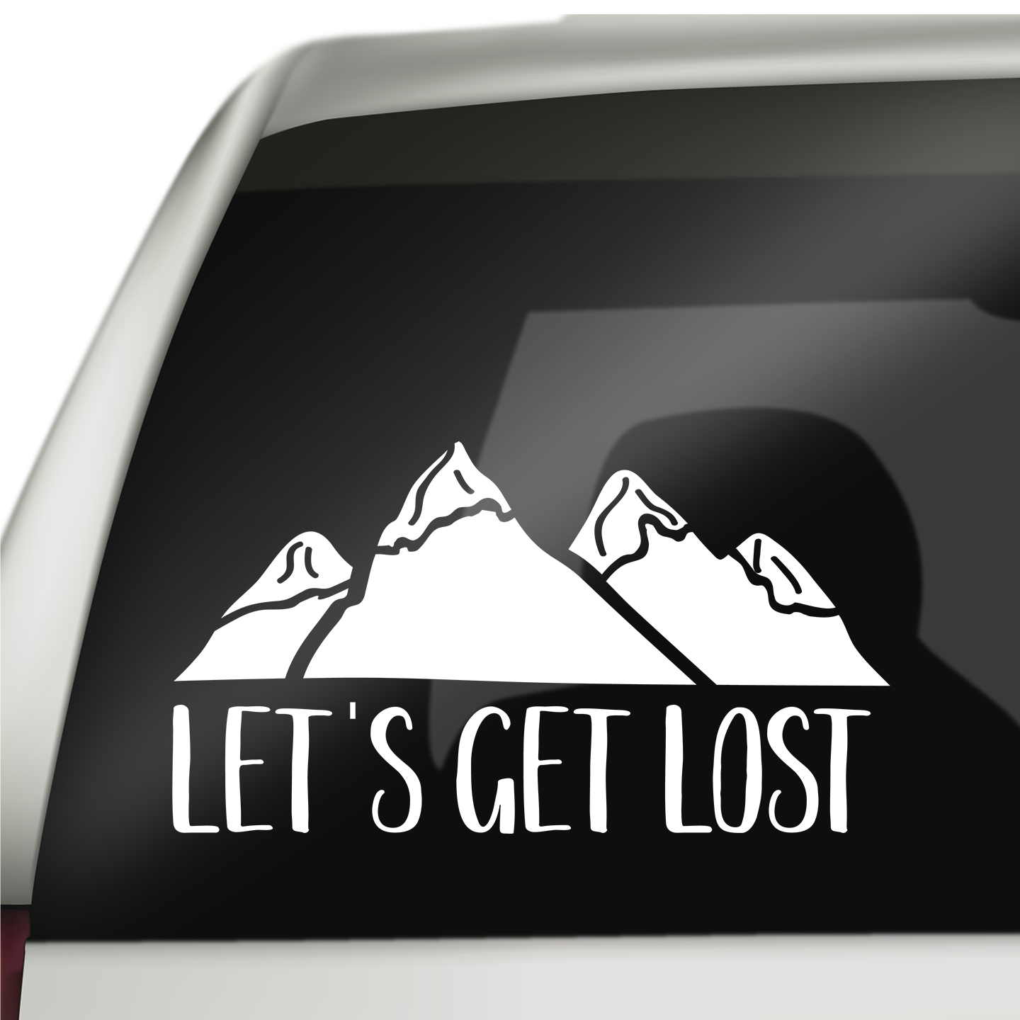 Lets Get Lost Sticker