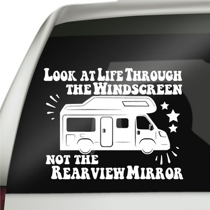 Life Through The Windscreen Camper Van Sticker