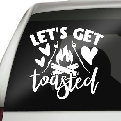 Lets Get Toasted Sticker