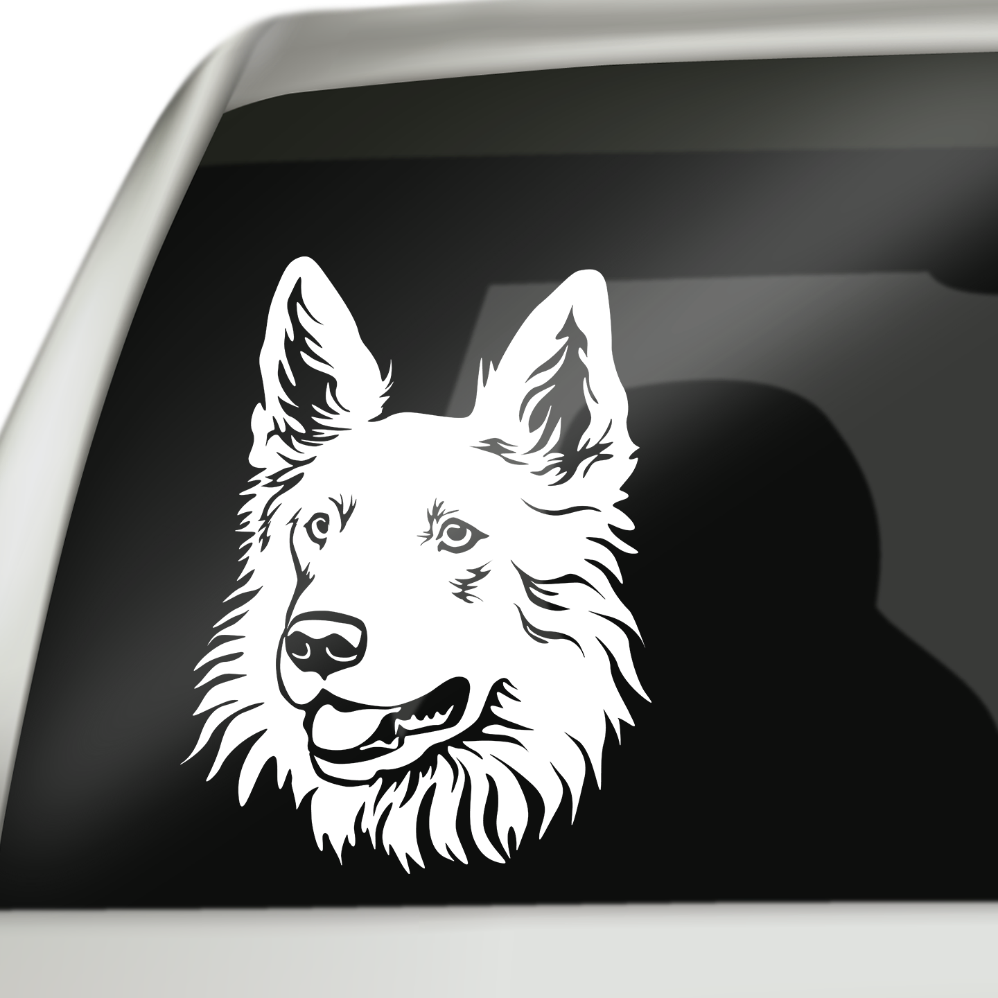 White Swiss Shepherd Sticker