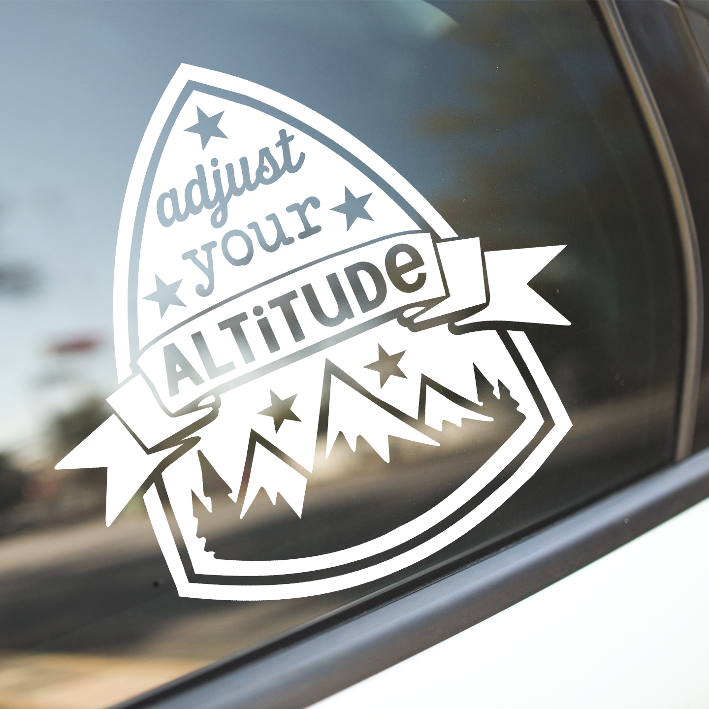 Adjust Your Altitude Sticker