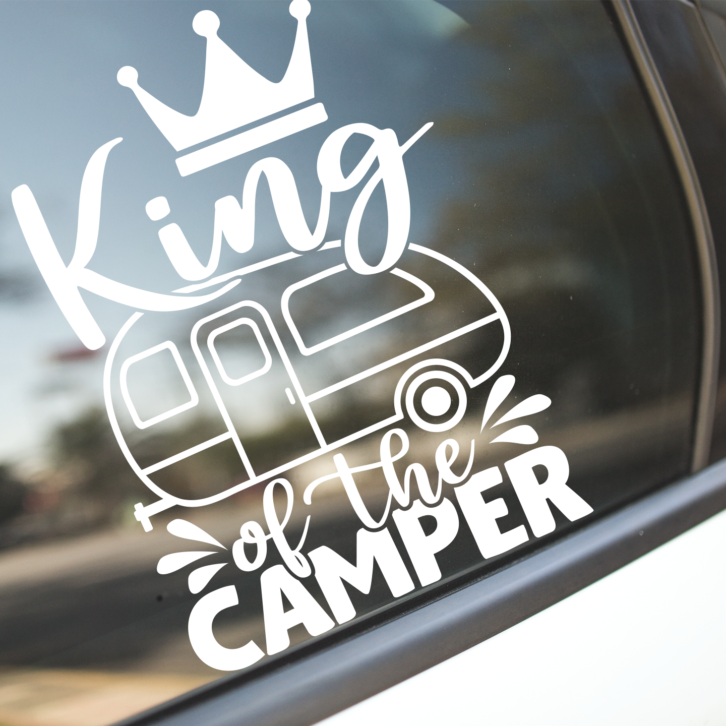 King Of The Camper Sticker