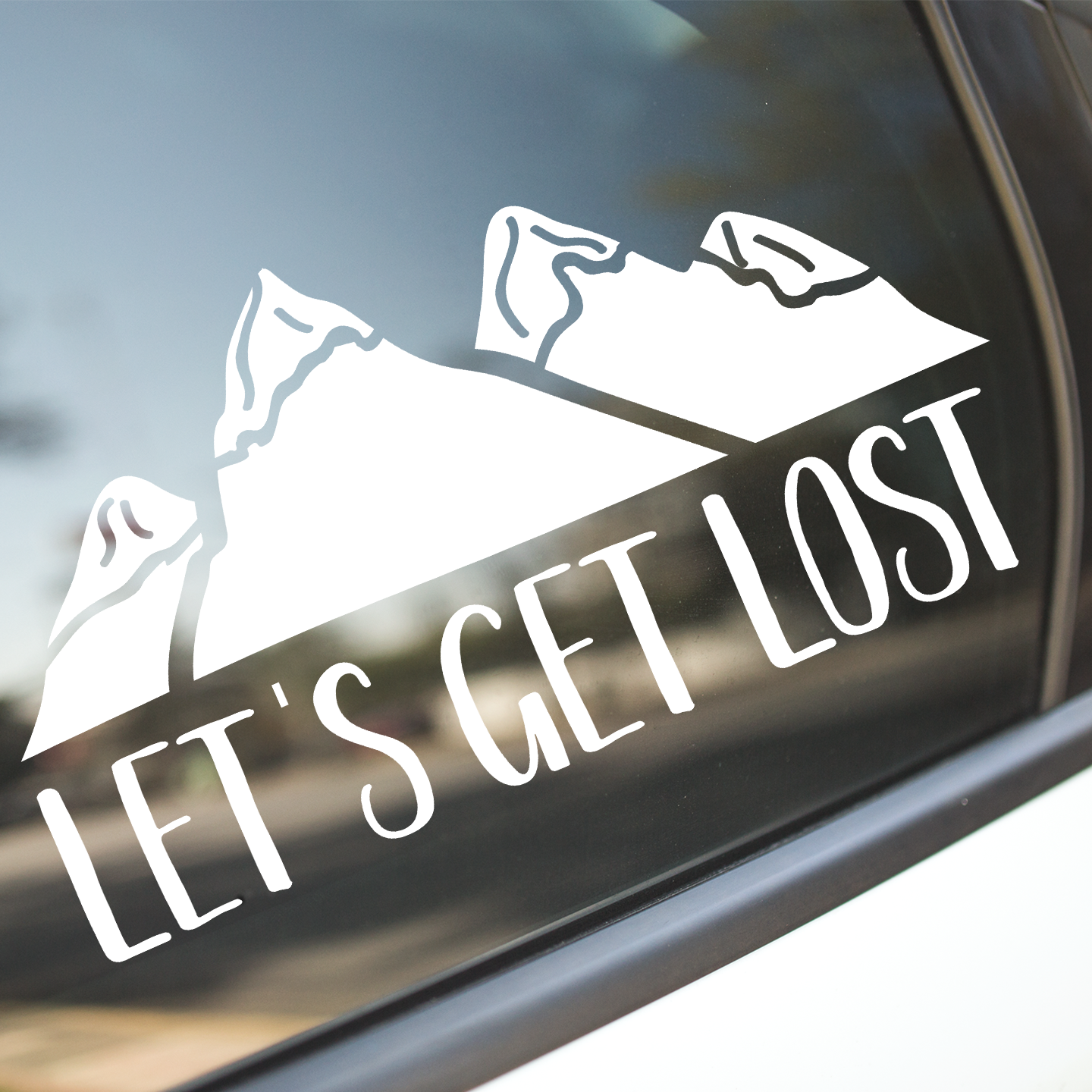 Lets Get Lost Sticker