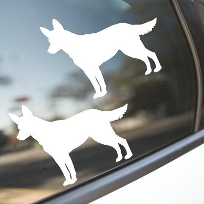 Australian Cattle Dog Silhouette Stickers