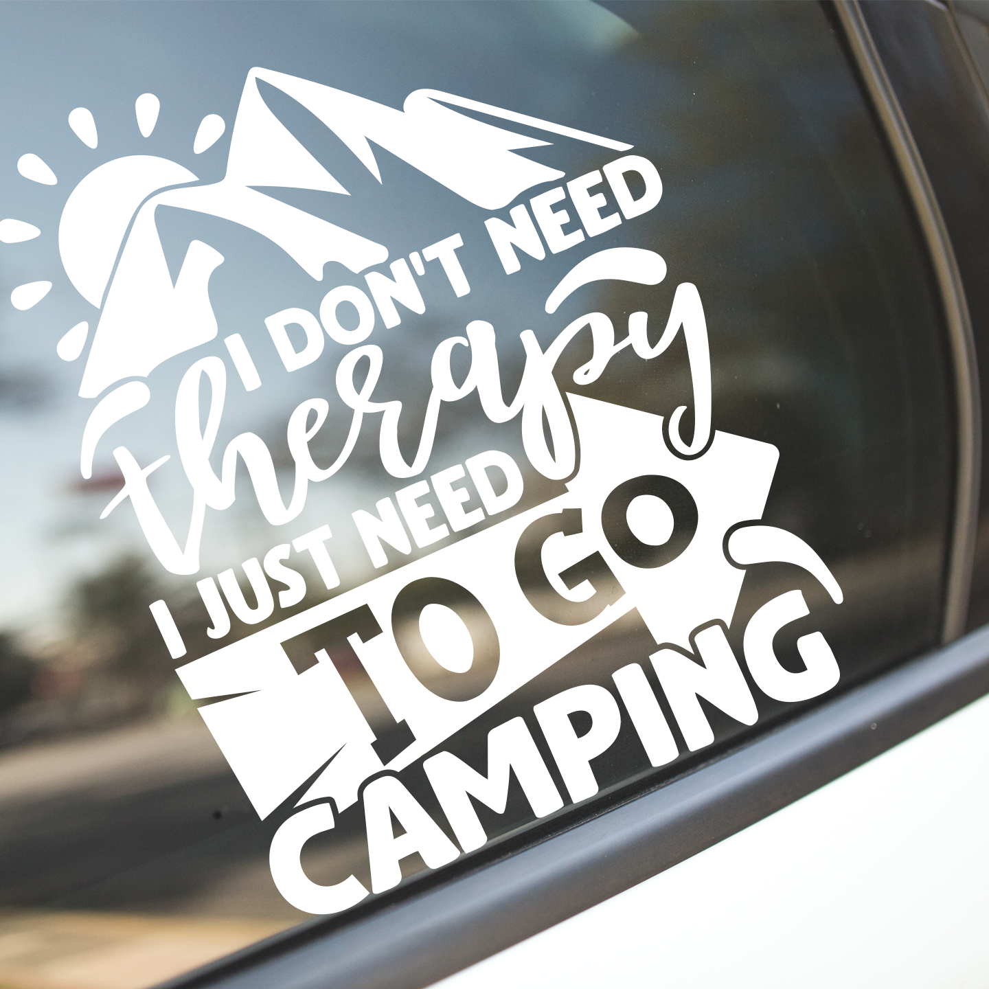 I Need To Go Camping Sticker