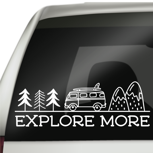 Explore More Camper Van Sticker