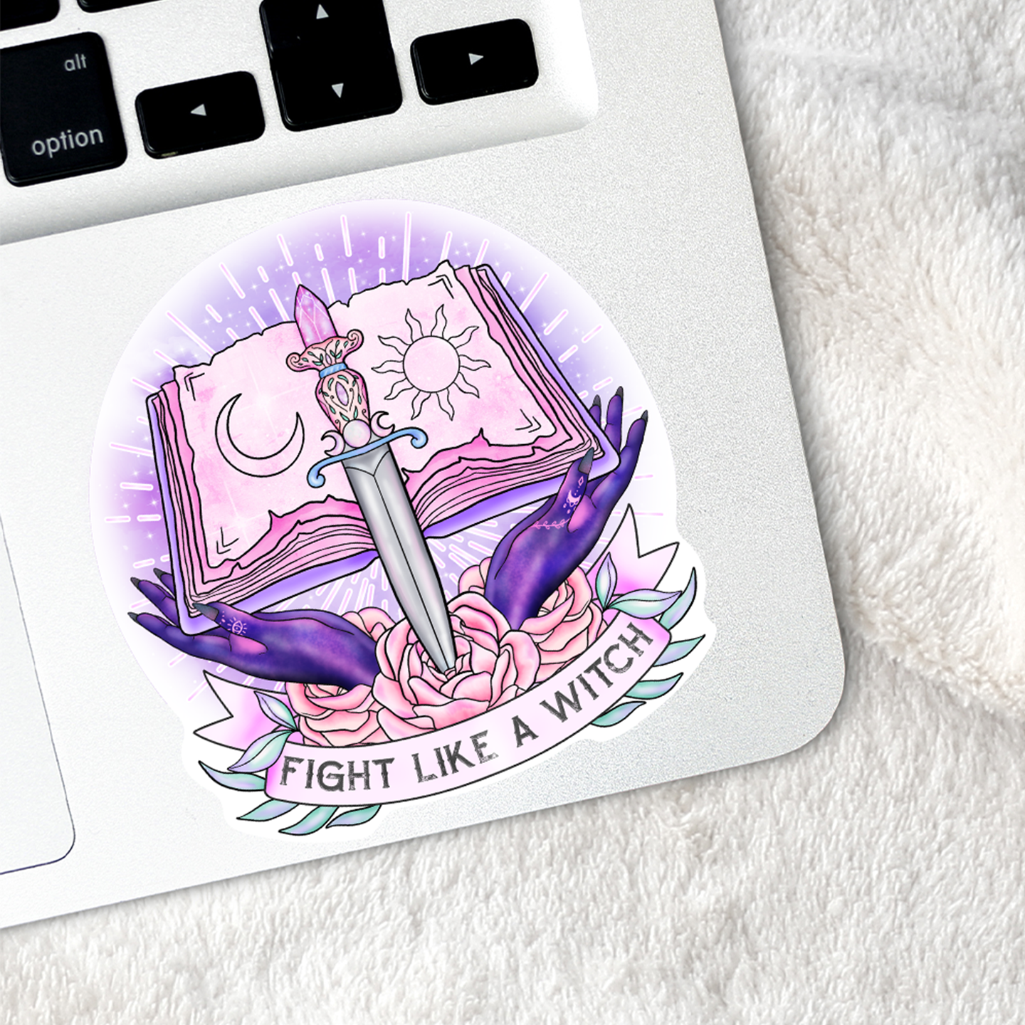 Fight Like A Witch Sticker