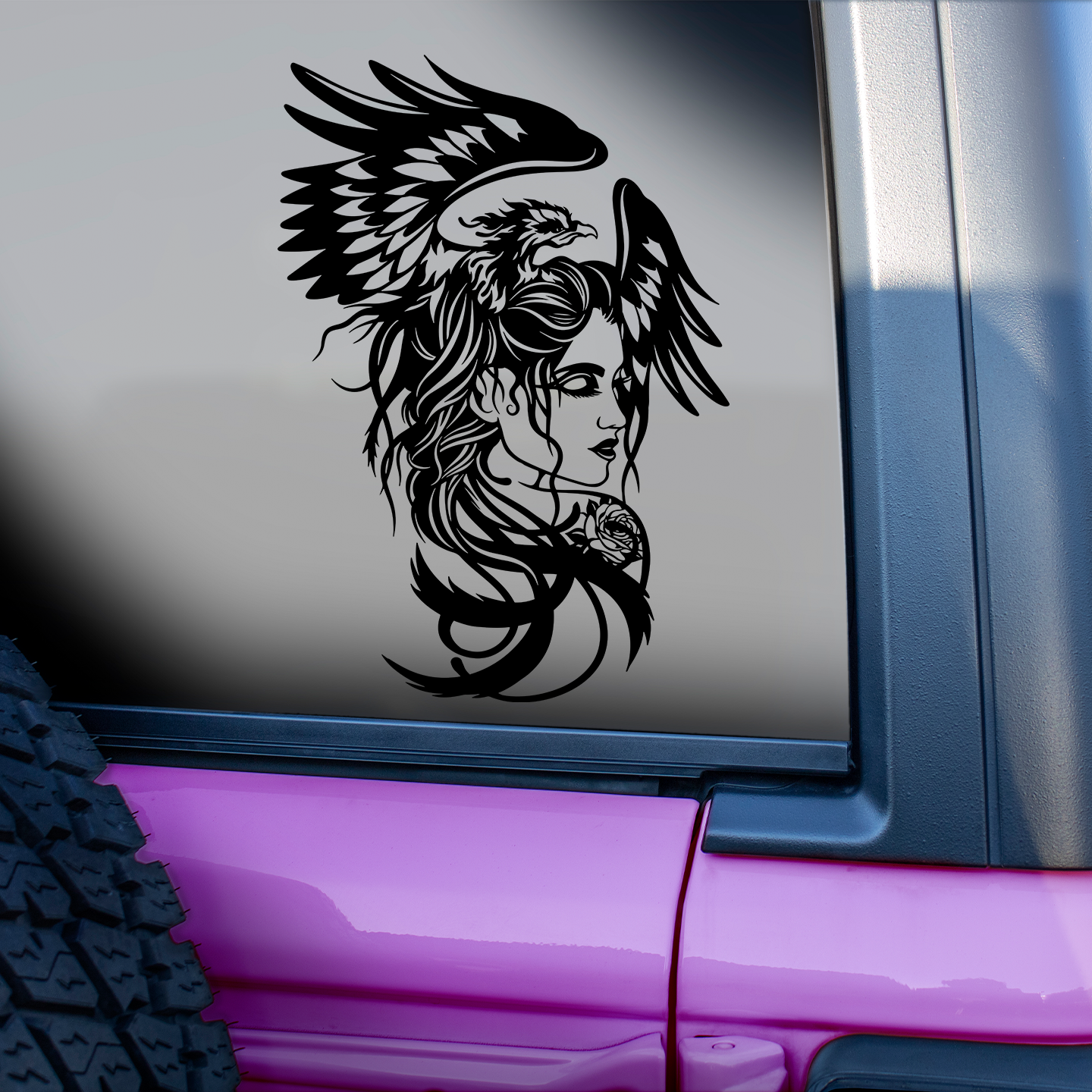 Phoenix Girl Sticker