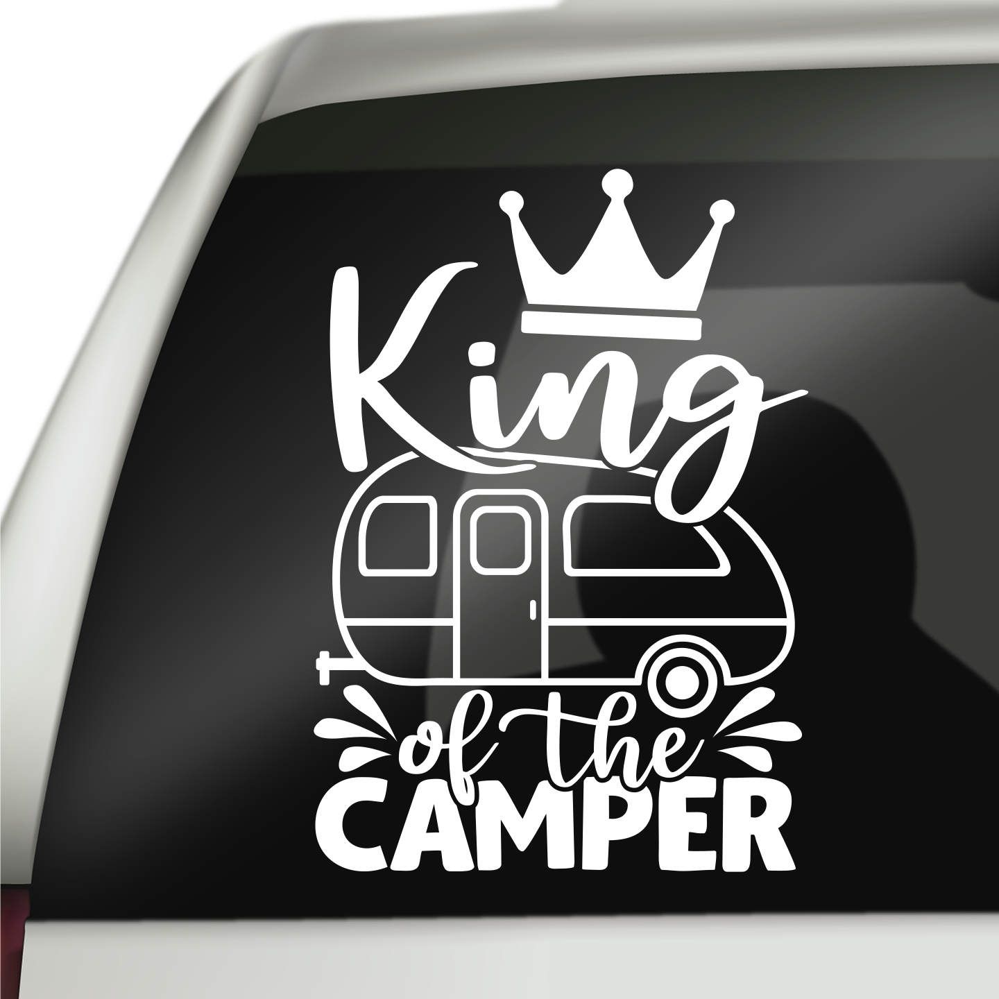 King Of The Camper Sticker