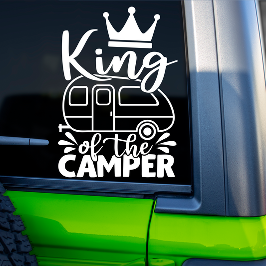 King Of The Camper Sticker