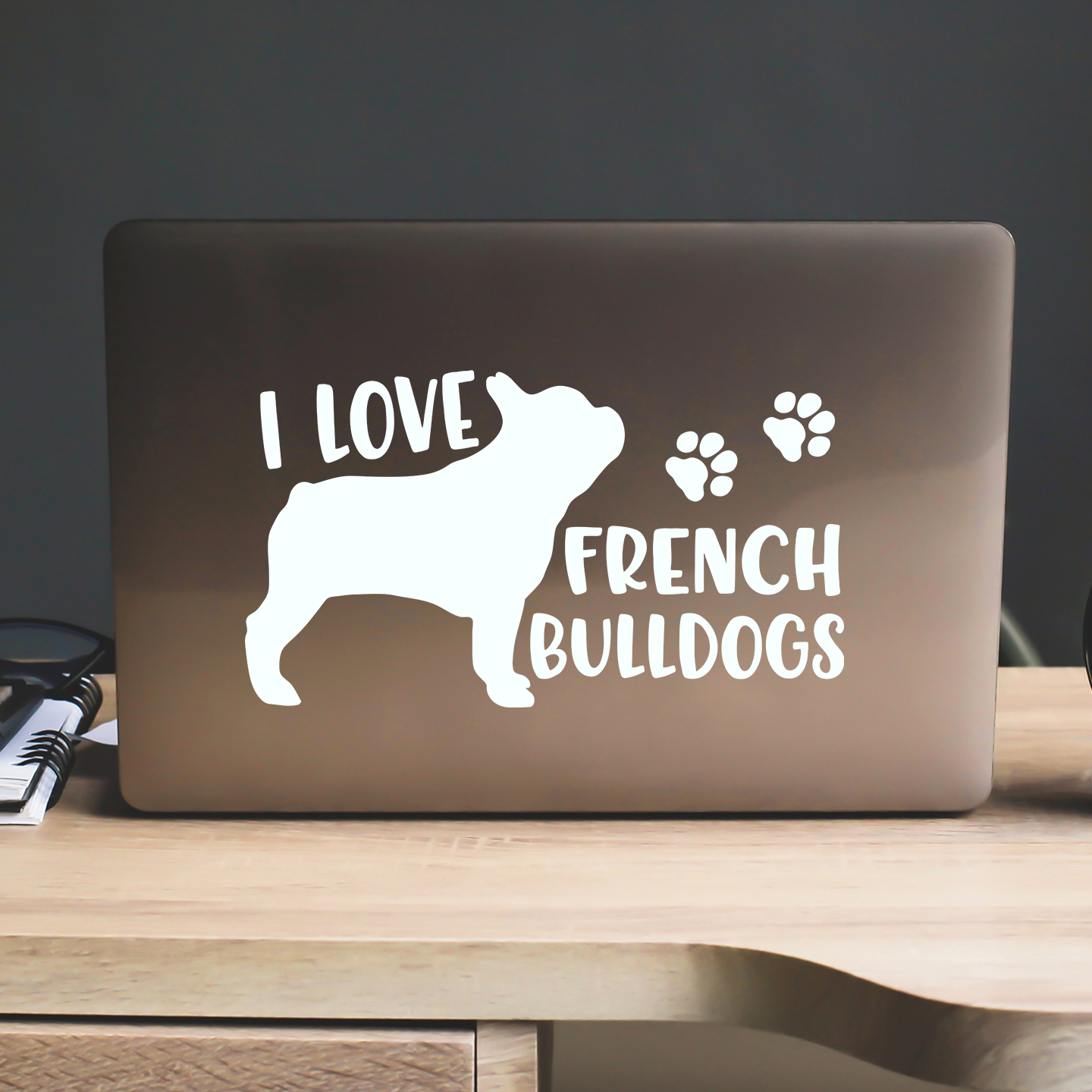 I Love French Bulldogs Sticker