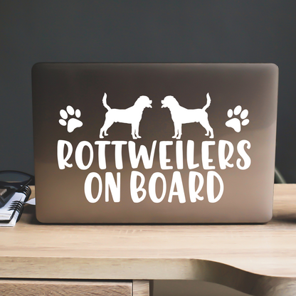 Rottweilers On Board Sticker