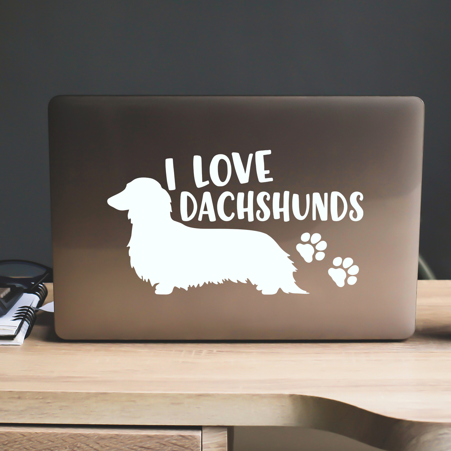 I Love Dachshunds Sticker