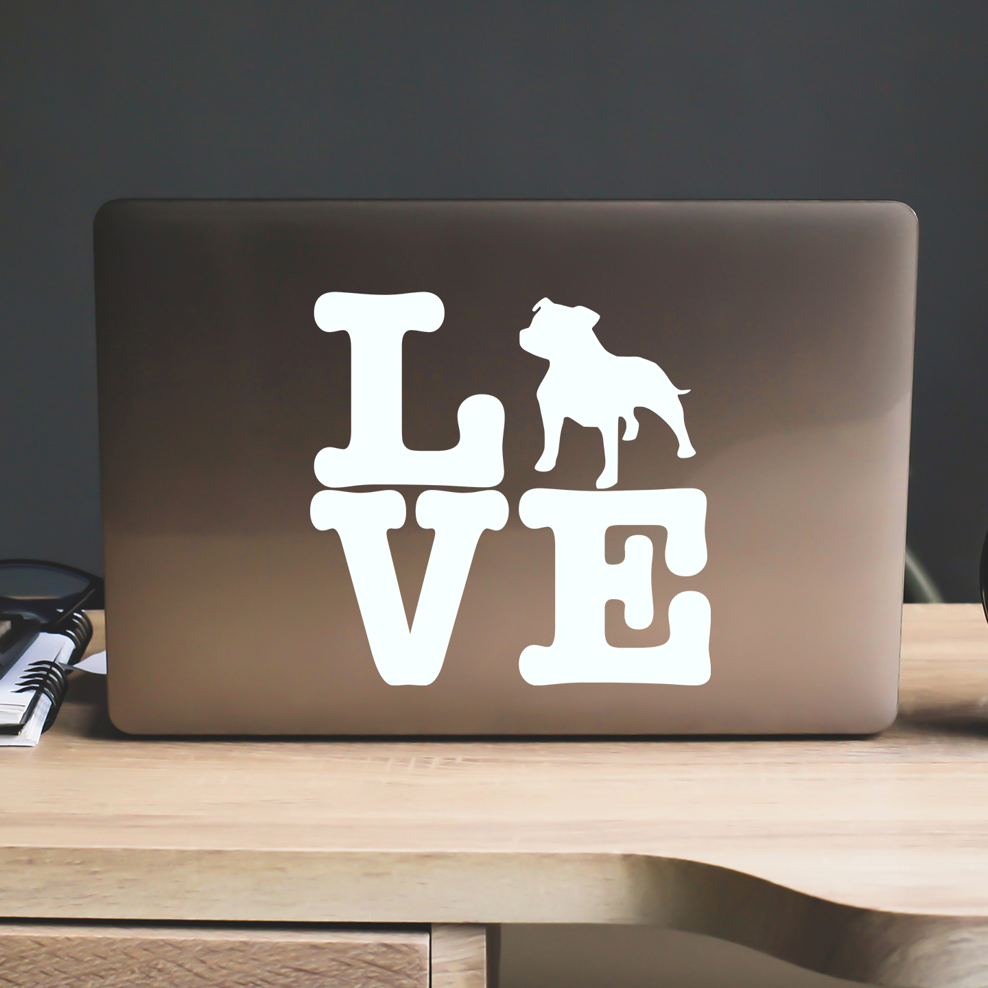 Staffordshire Bull Terrier Love Sticker