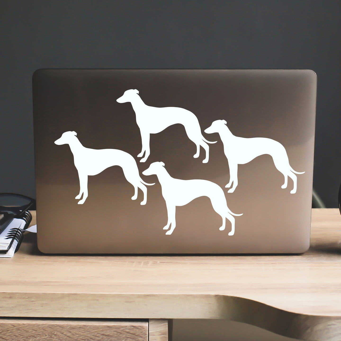 Whippet Silhouette Stickers