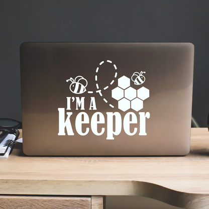 I'm A Keeper Funny Bee Sticker