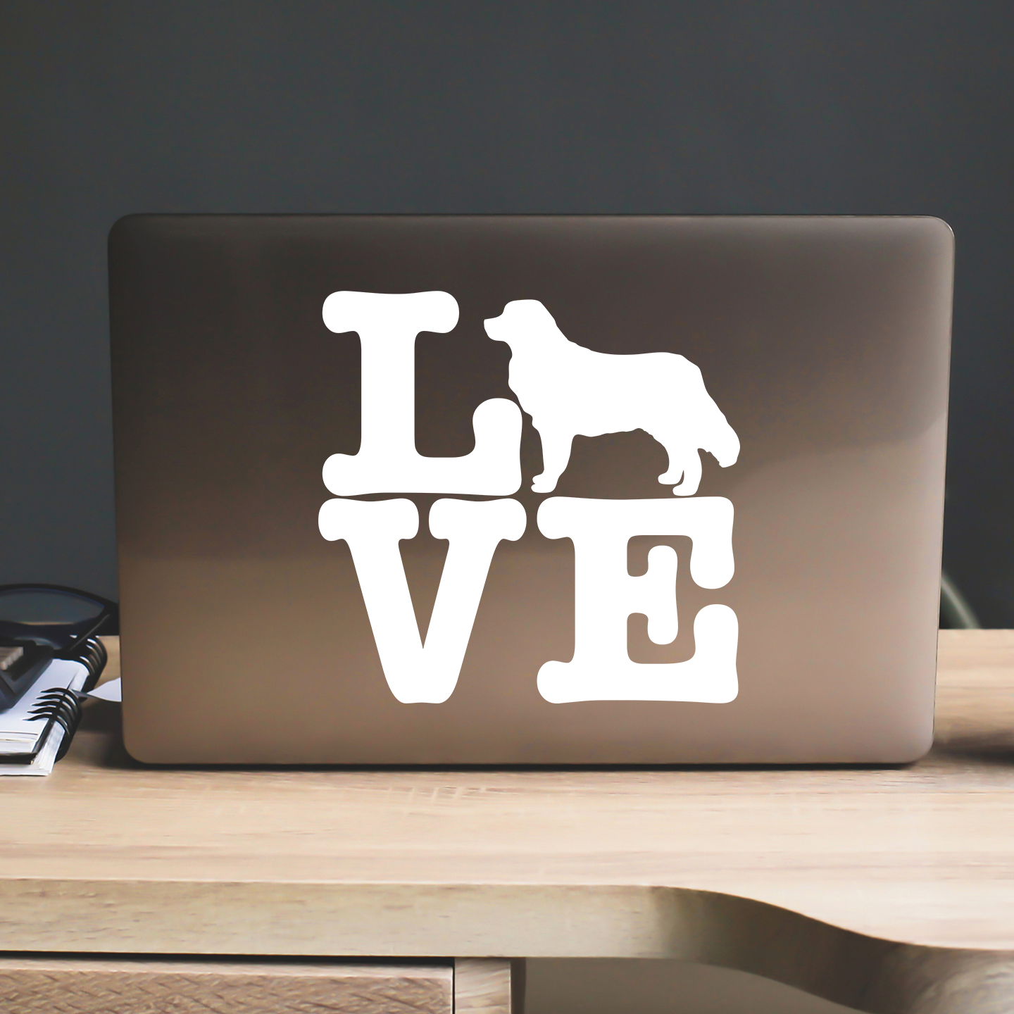 Love Bernese Mountain Dog Sticker