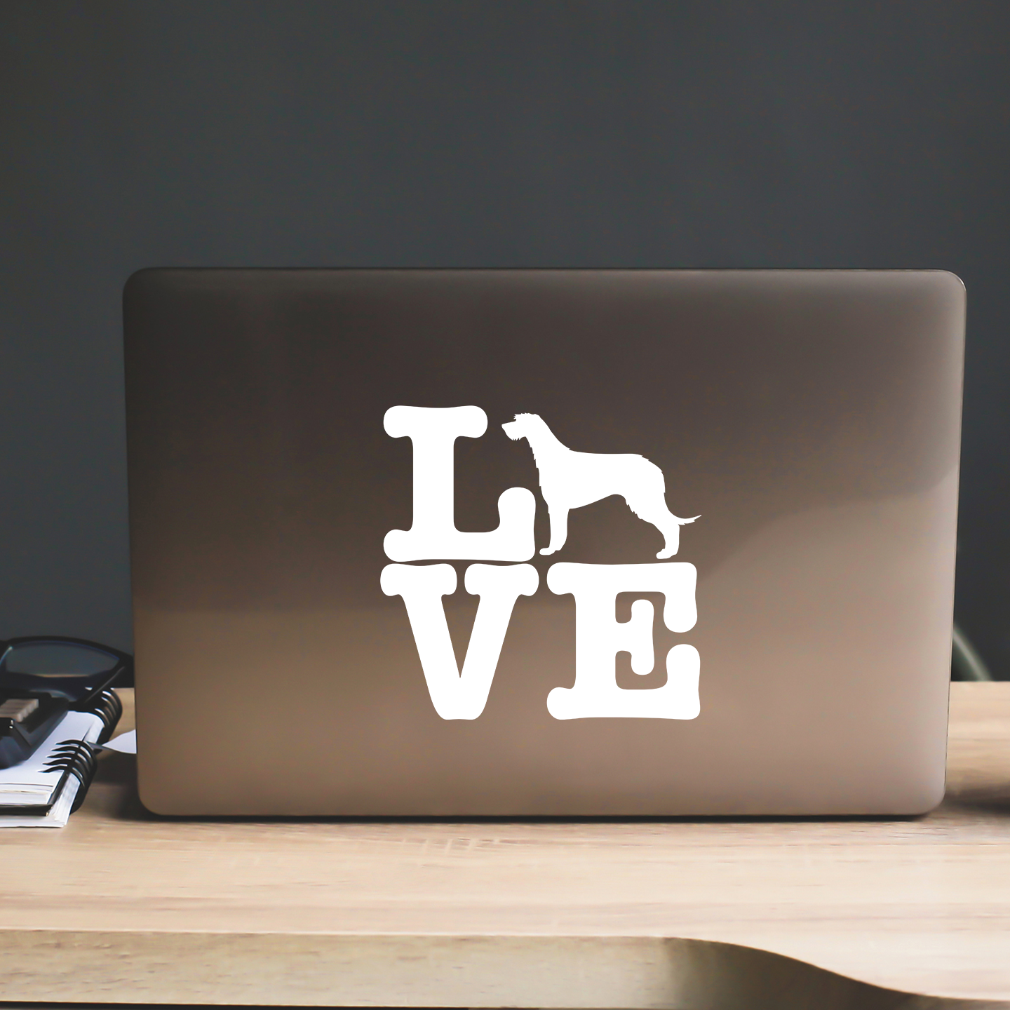 Irish Wolfhound Love Sticker